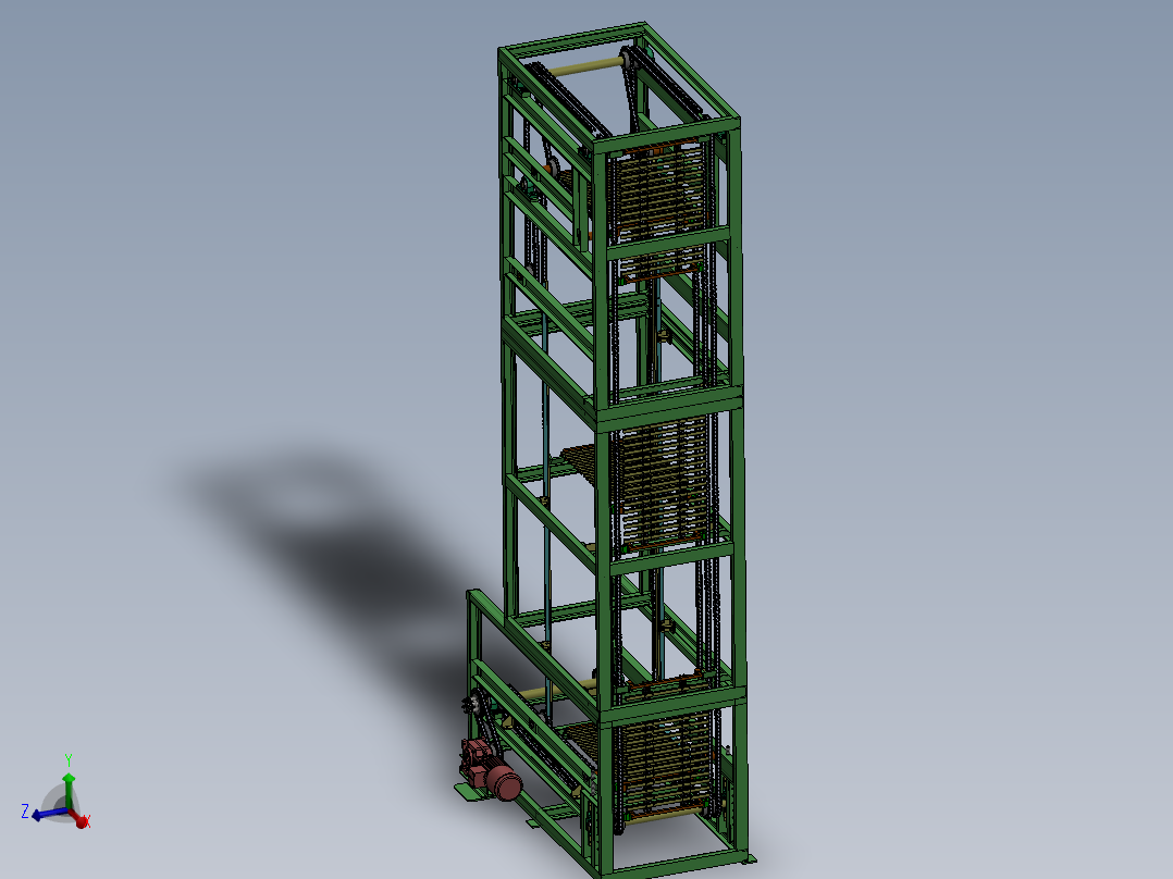 C型连续性提升机sw16可编辑