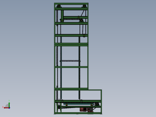 C型连续性提升机sw16可编辑后视缩略图