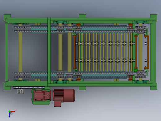 C型连续性提升机sw16可编辑俯视缩略图