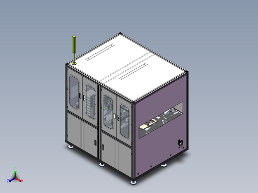 电阻绕线焊线一体机sw18正等轴测缩略图