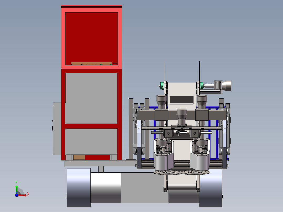 白菜收获机前视图