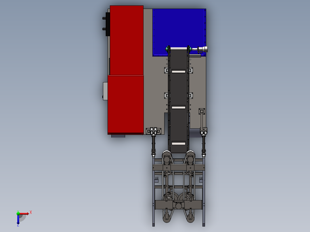 白菜收获机俯视图