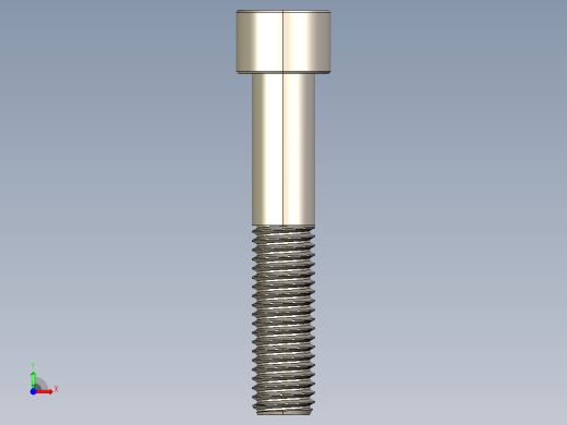 Screw_DIN_912_M12x65_A2.STEP公制内六角螺钉前视缩略图