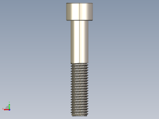 Screw_DIN_912_M12x65_A2.STEP公制内六角螺钉后视缩略图
