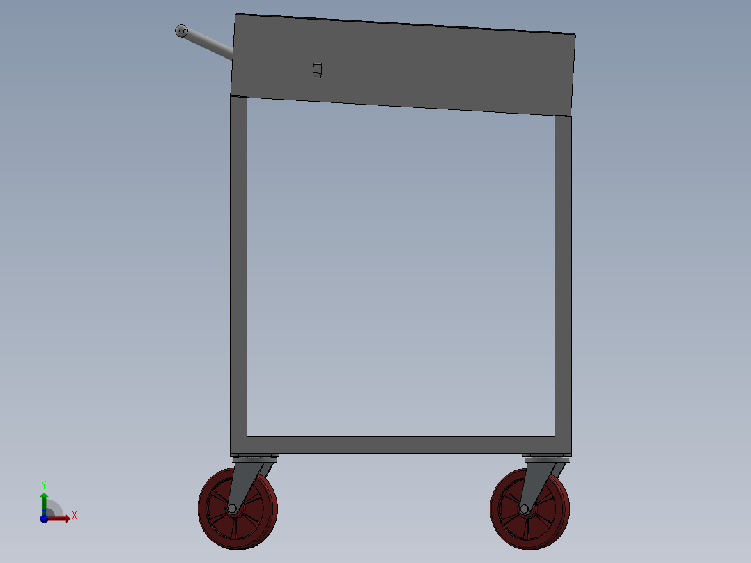 工具推车前视图