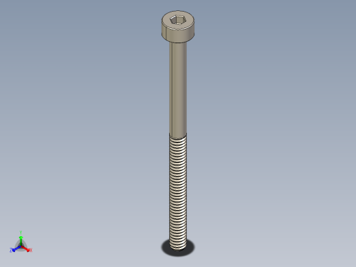 Screw_DIN_912_M2x30_A2.STEP公制内六角螺钉