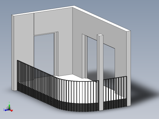 带有 PL40x10 主体和床单的阳台