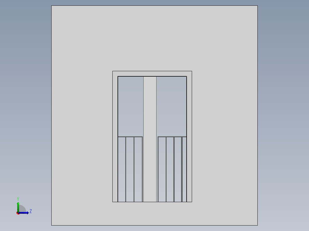 带有 PL40x10 主体和床单的阳台左视图