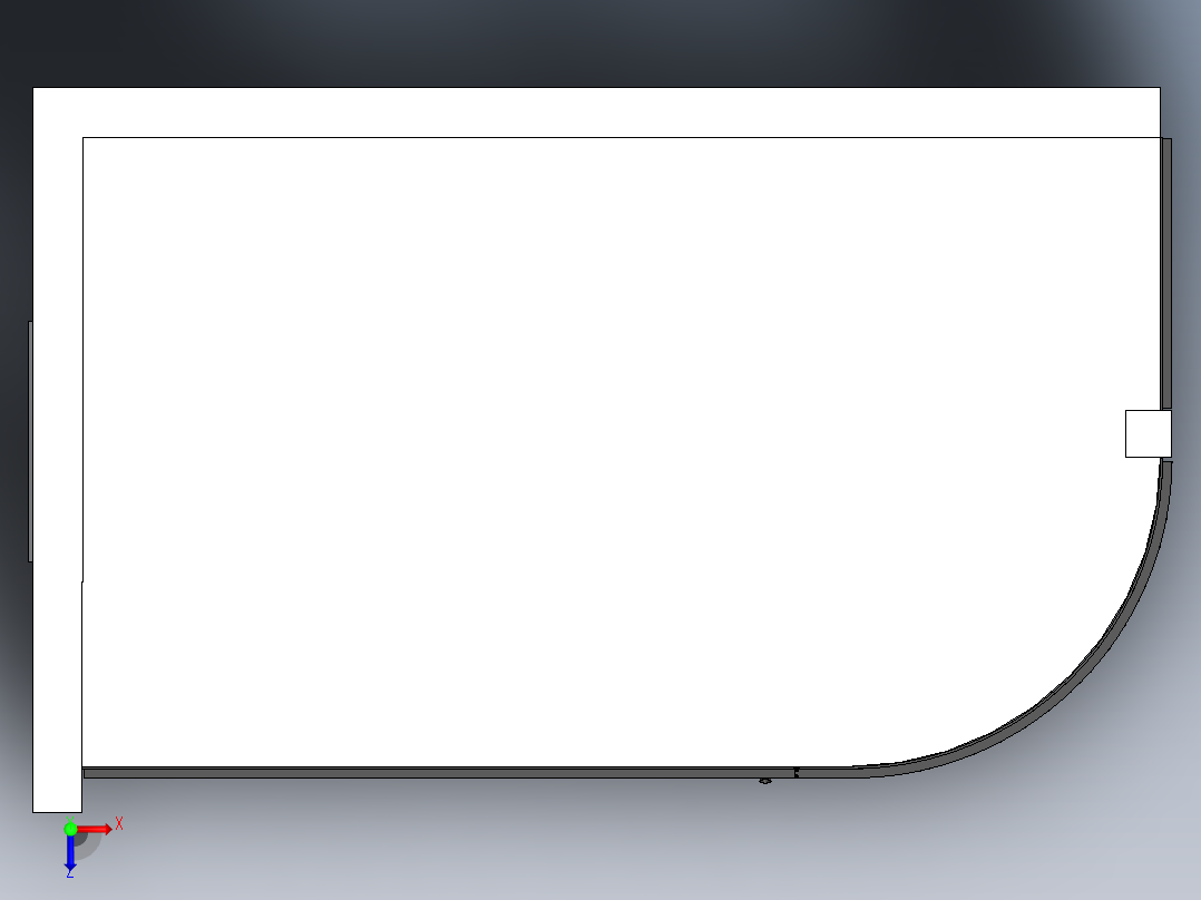 带有 PL40x10 主体和床单的阳台俯视图