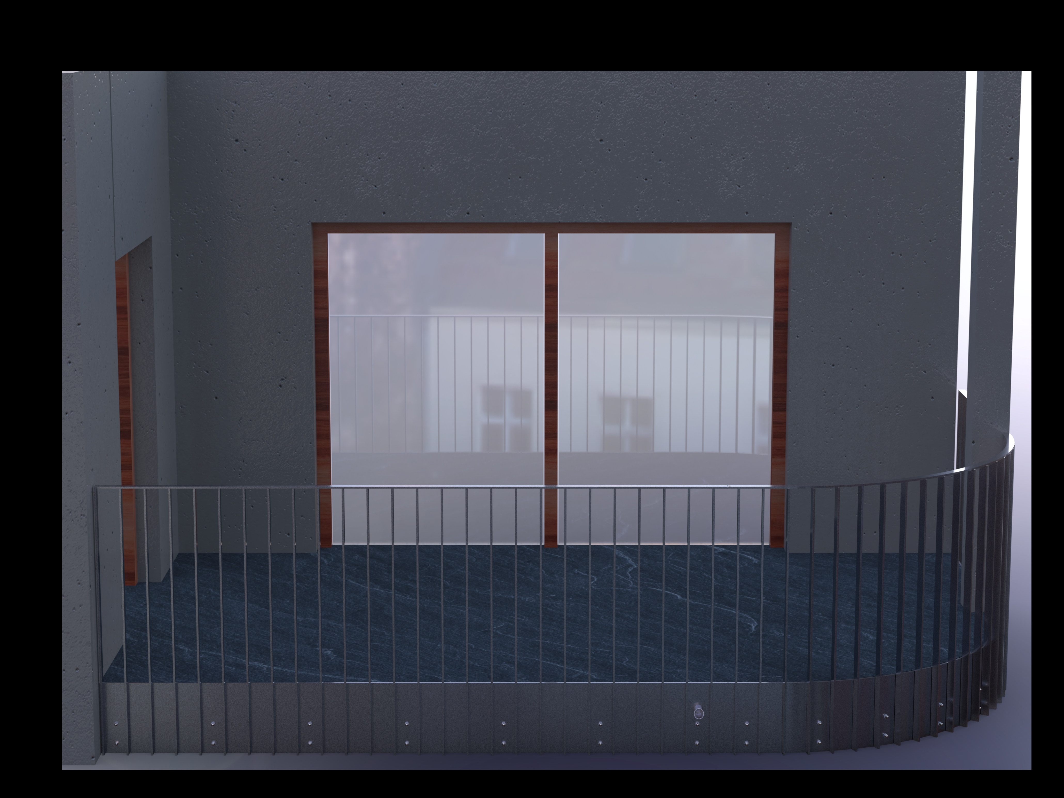 带有 PL40x10 主体和床单的阳台