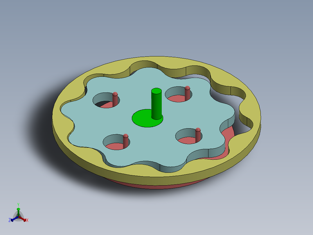 摆线减速器、摆线针轮减速器、减速器(35)正等轴测图