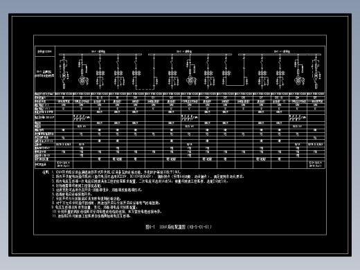 图8-1  10kV系统配置图（KB-3-D1-01）