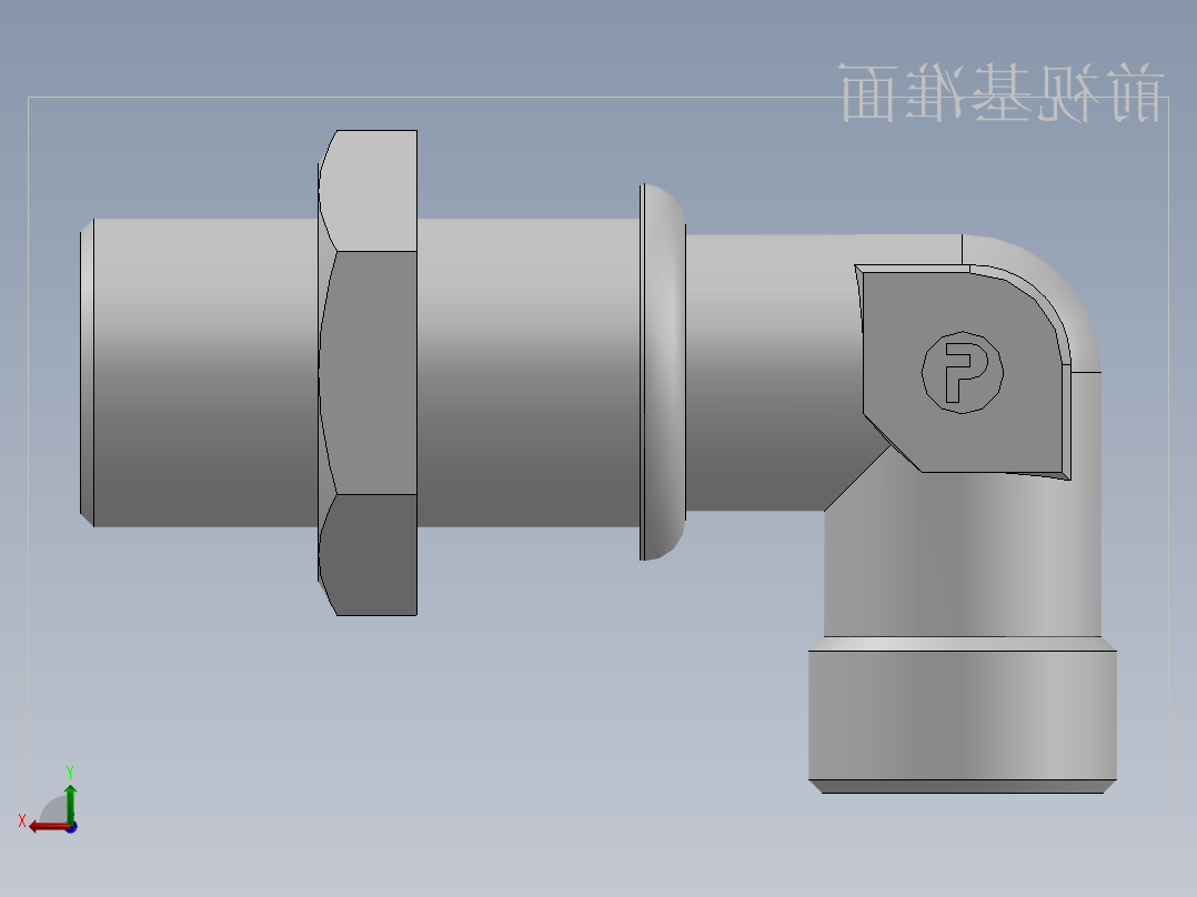 直角过板接头、6D9-22LN后视图