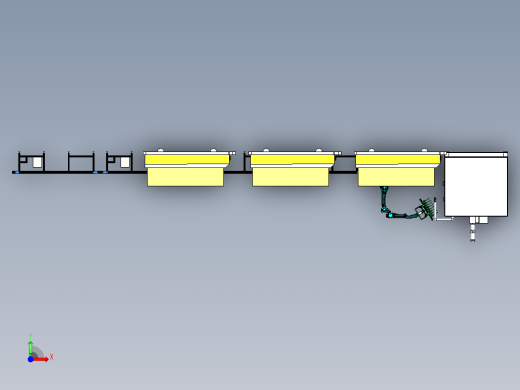 小件自动焊接机设备的取料与运输组合前视缩略图
