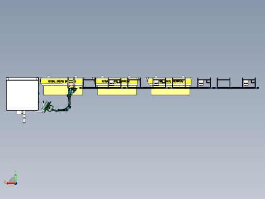 小件自动焊接机设备的取料与运输组合后视缩略图