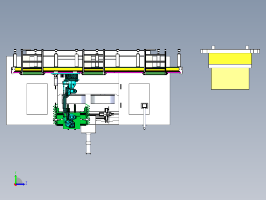小件自动焊接机设备的取料与运输组合左视缩略图