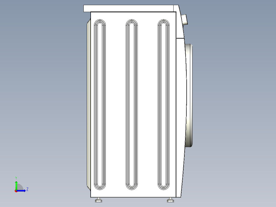 B2004630-滚筒洗衣机左视图