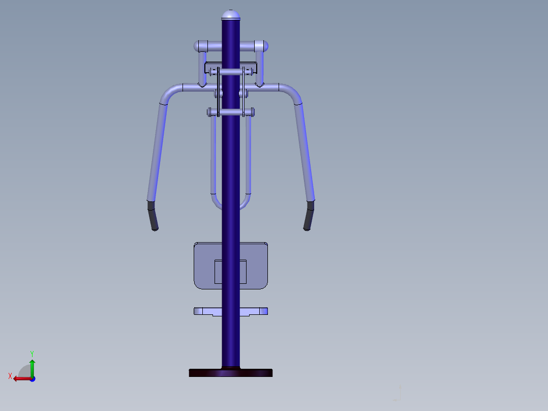 运动健身器材后视图