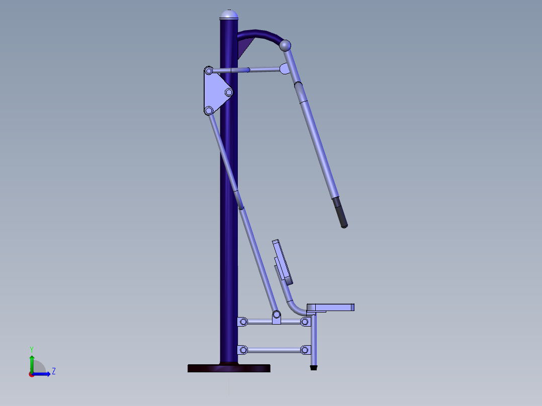 运动健身器材左视图