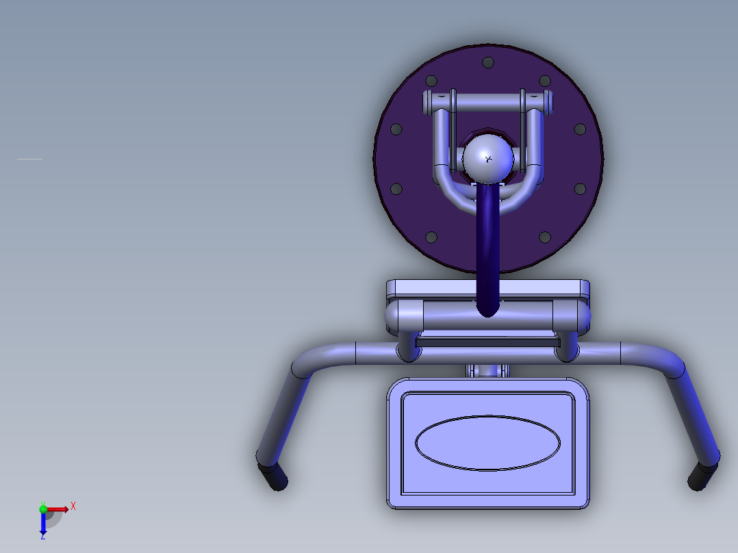运动健身器材俯视图