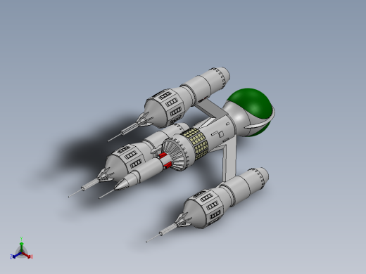 宇宙飞船(106)正等轴测缩略图