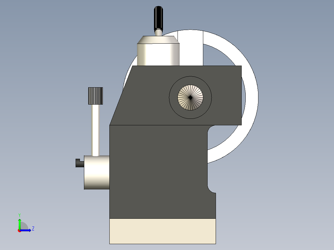 B2005141-车床尾座左视图