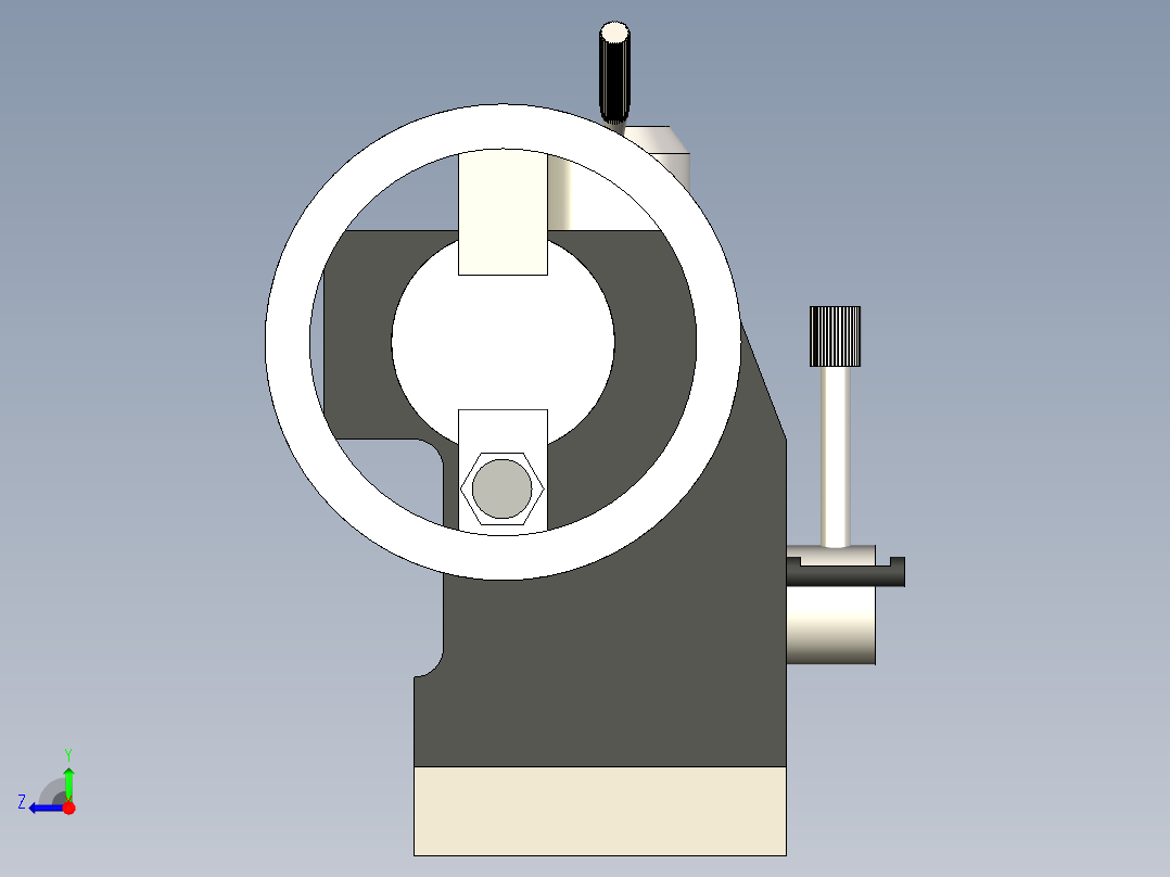 B2005141-车床尾座右视图