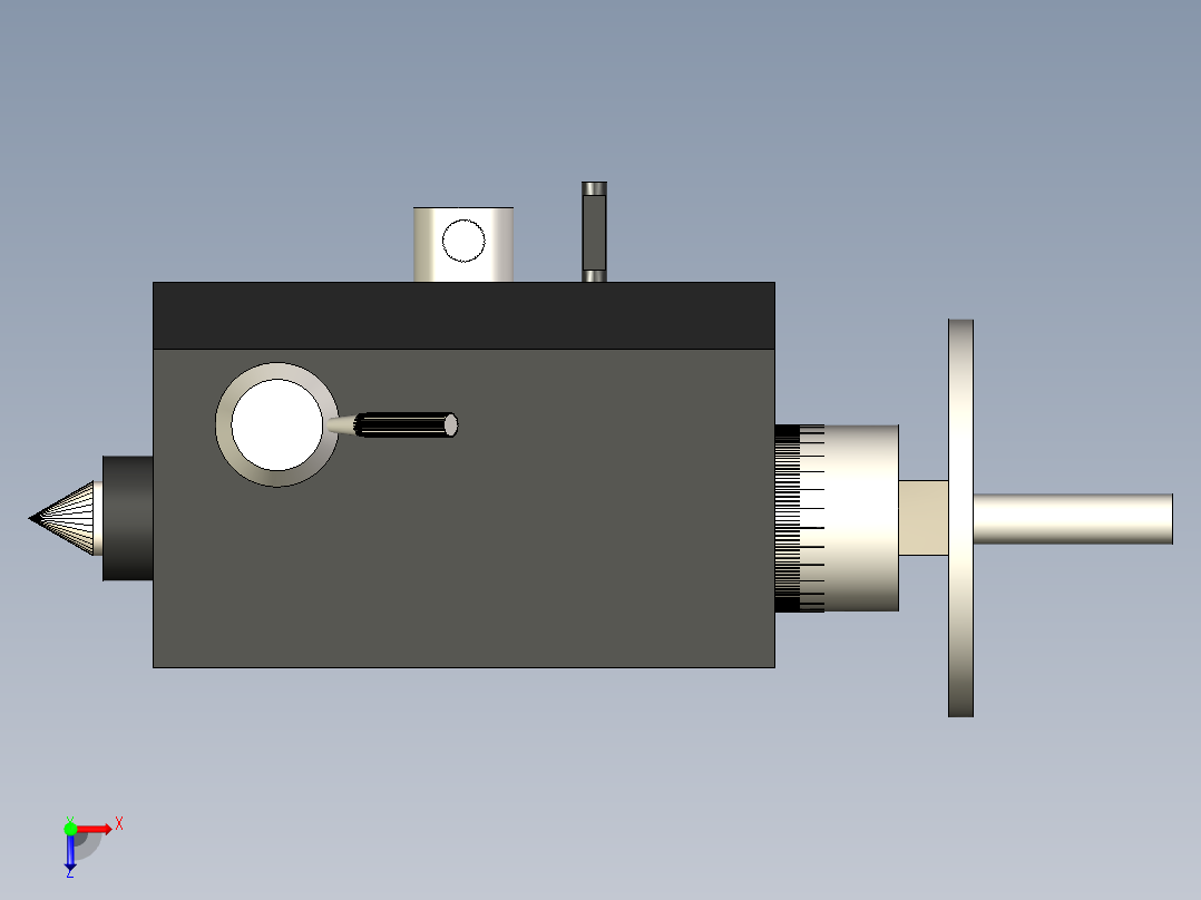 B2005141-车床尾座俯视图