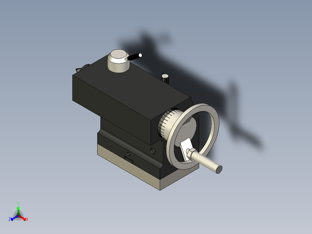 B2005141-车床尾座正等轴测图