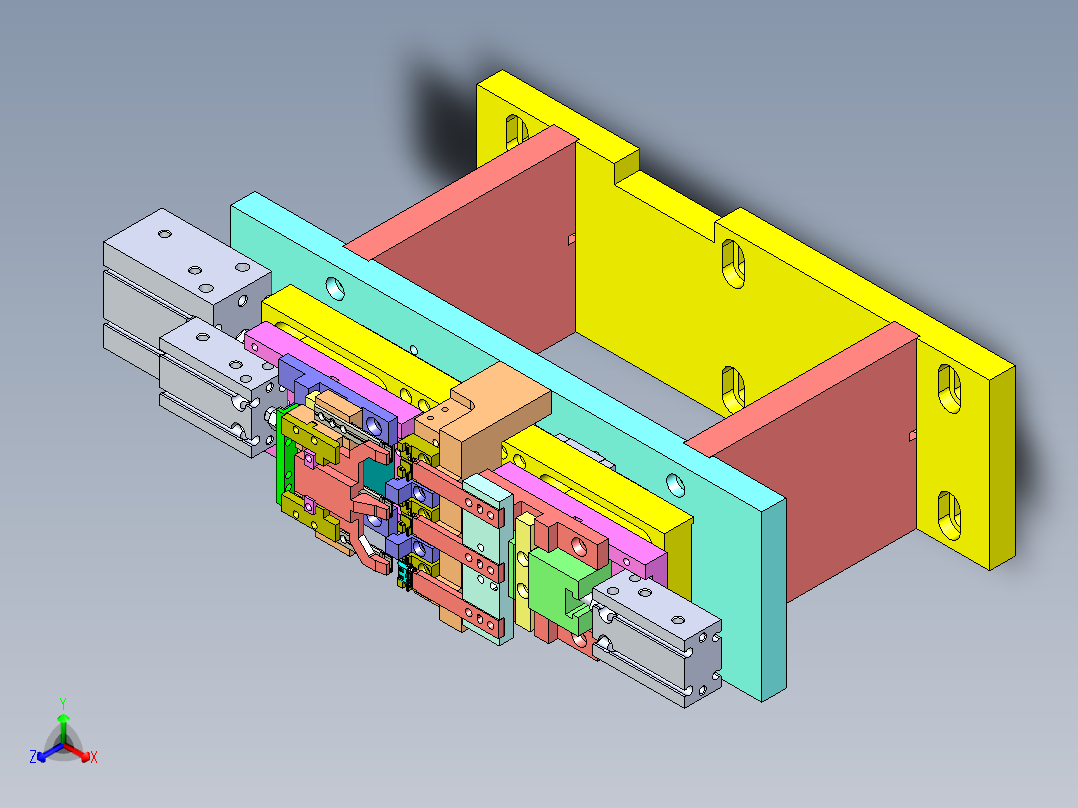 自对准铆接插入组装模组