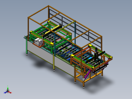 LED灯打螺丝组装收料打包设备正等轴测缩略图