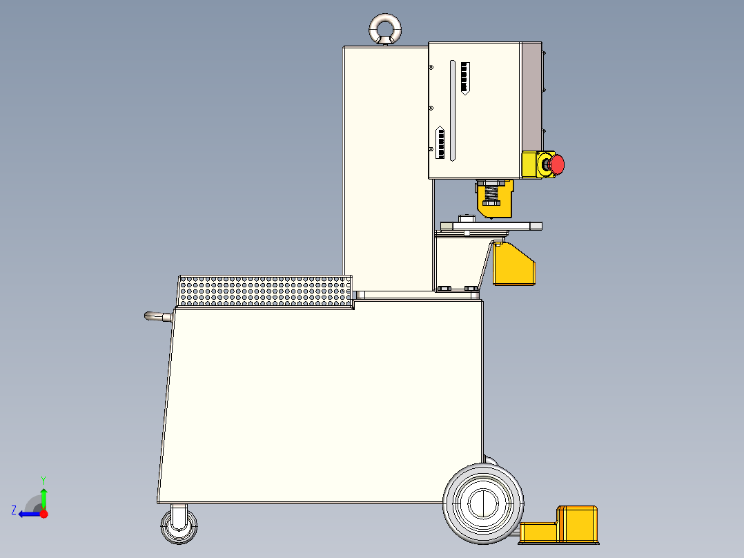 冲床GEKA P55punch-machine-geka-p55-模型格式为 -sw stp右视图