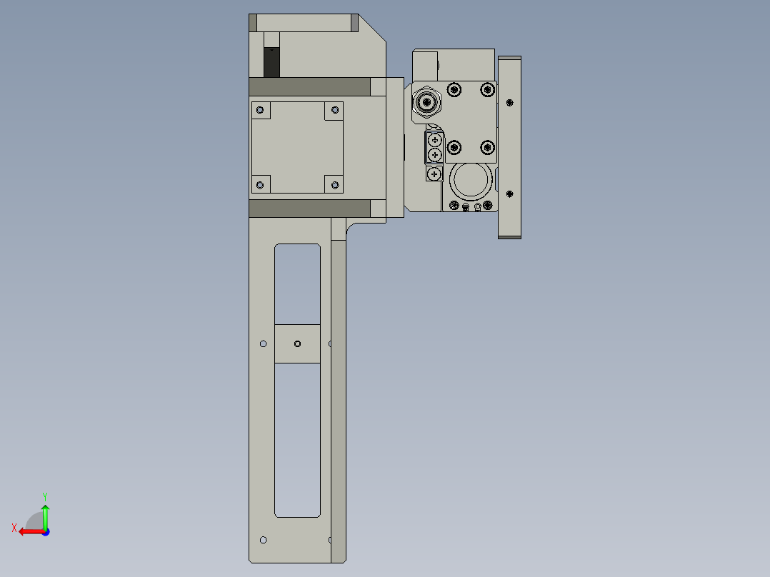 A2上齿轮抓取总成后视图