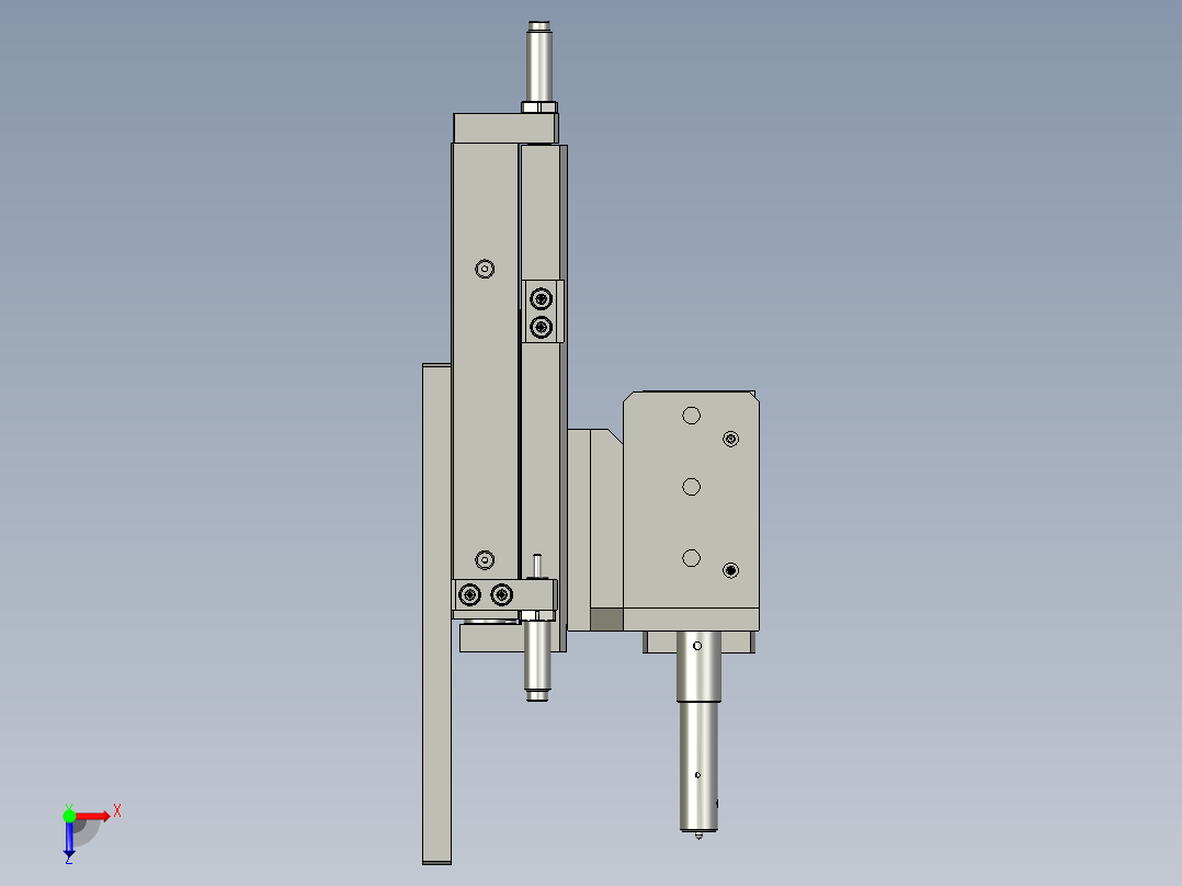 A2上齿轮抓取总成俯视图