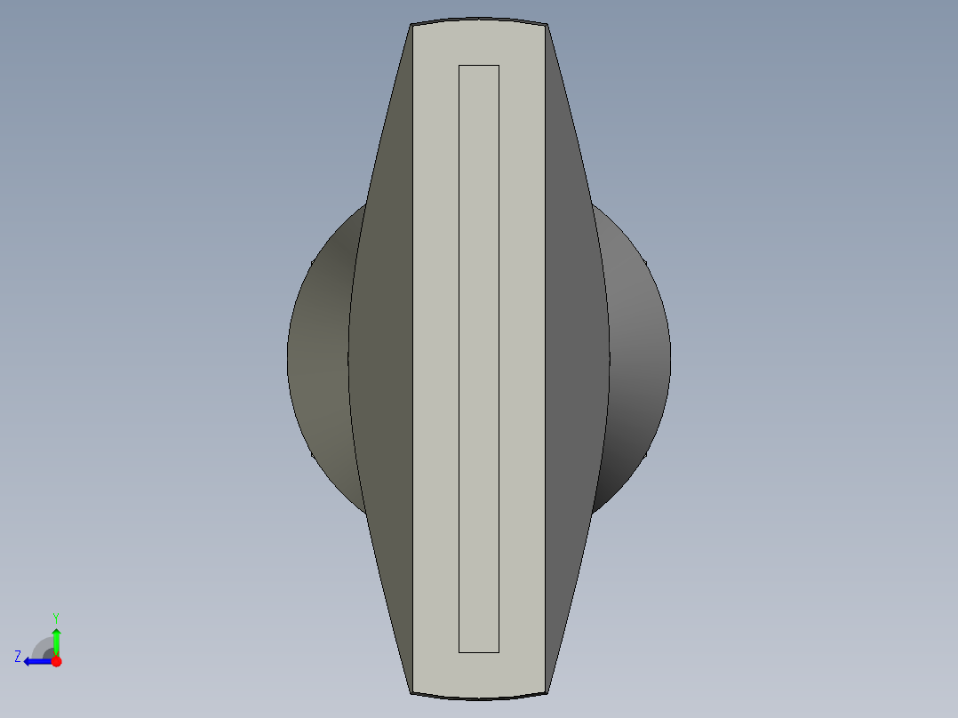 蛇形管-1分外牙10节长圆吹嘴右视图
