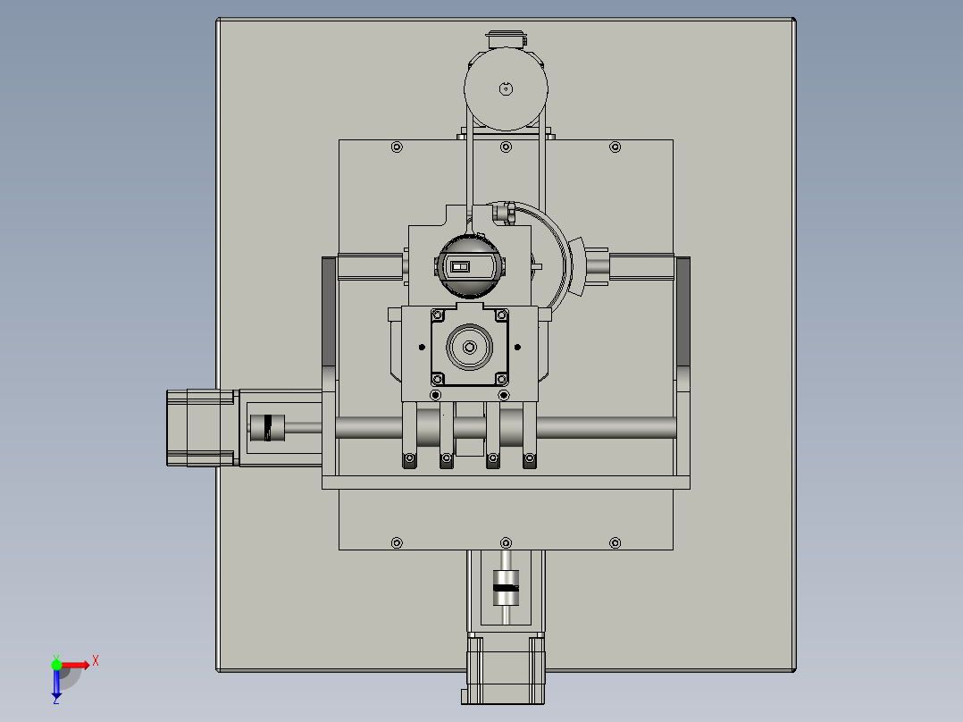 DIY数控车铣钻一体机俯视图