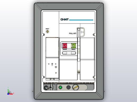 NA8-1600 1250A-1600A 3P 抽屉式-水平接线+门框202409前视缩略图