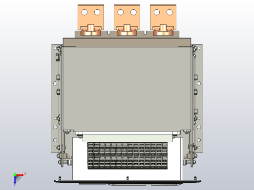 NA8-1600 1250A-1600A 3P 抽屉式-水平接线+门框202409俯视缩略图