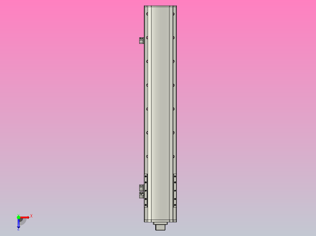 MT136BS半封闭丝杆滑台[MT136BS.L#.650.BM.P40.C3]俯视图