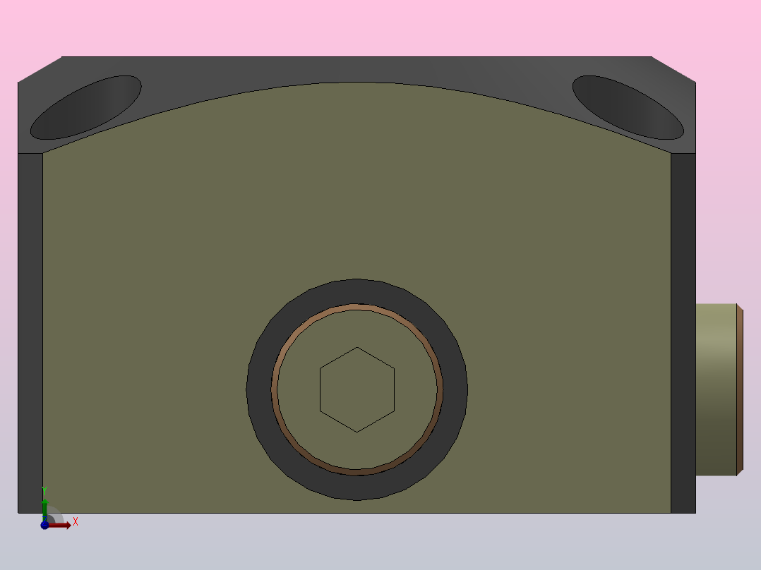 HHD配管底座[HHD-07]前视图