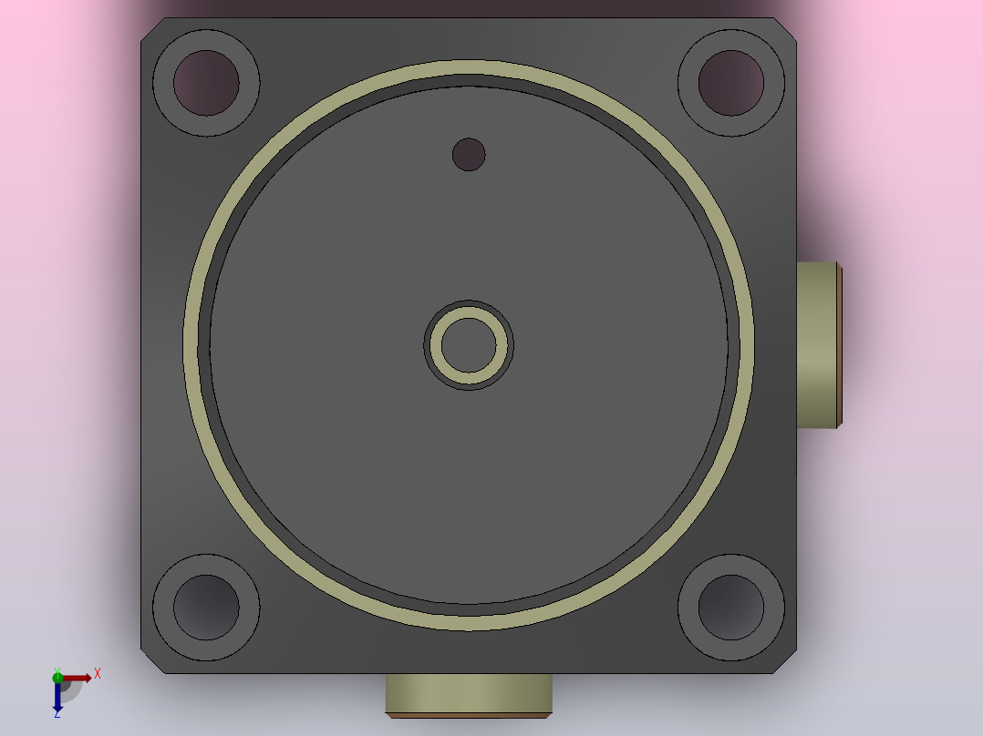 HHD配管底座[HHD-07]俯视图