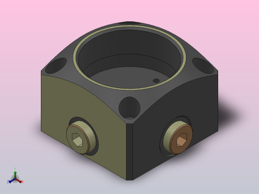 HHD配管底座[HHD-07]正等轴测缩略图