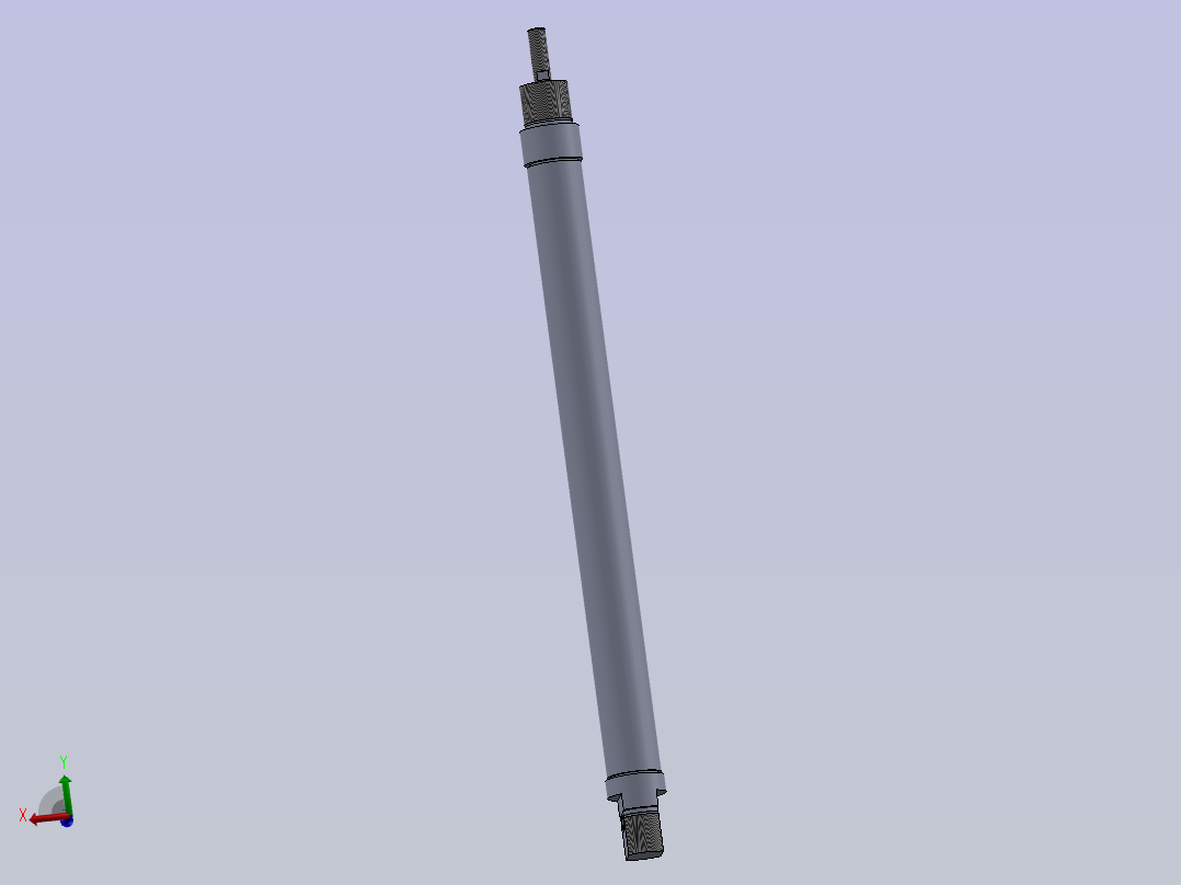 双作用圆形气缸主视图