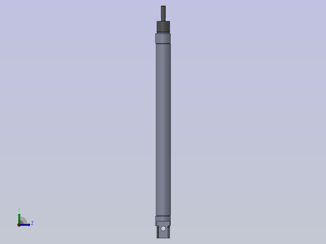 双作用圆形气缸左视图