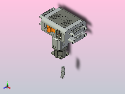 移动塔式履带起重机立体拼装模型