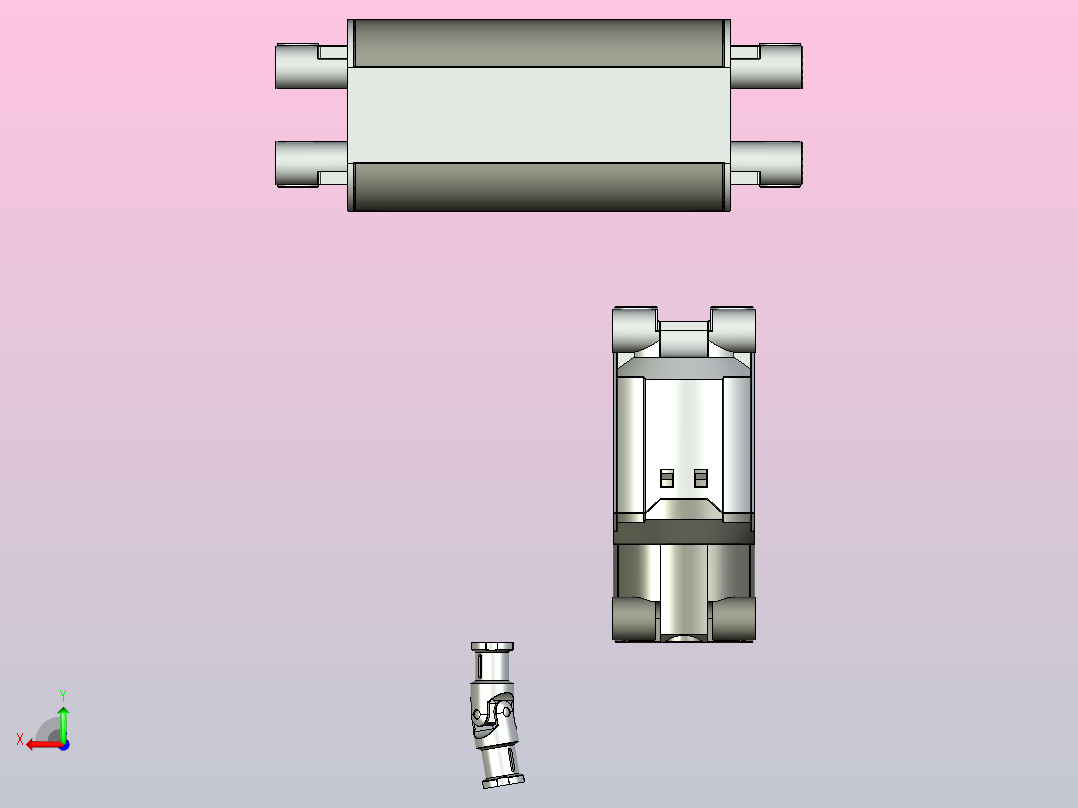 移动塔式履带起重机立体拼装模型后视图