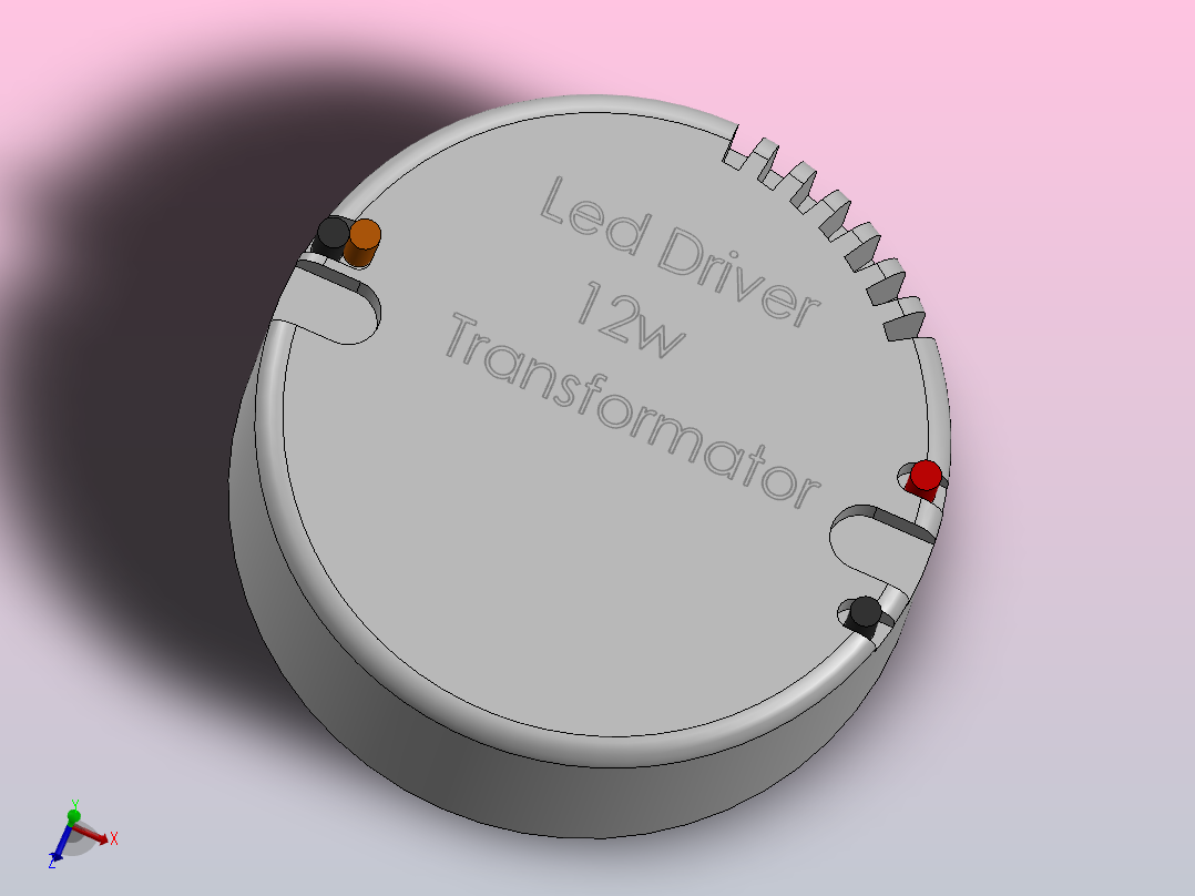 LED变压器变压器主视图
