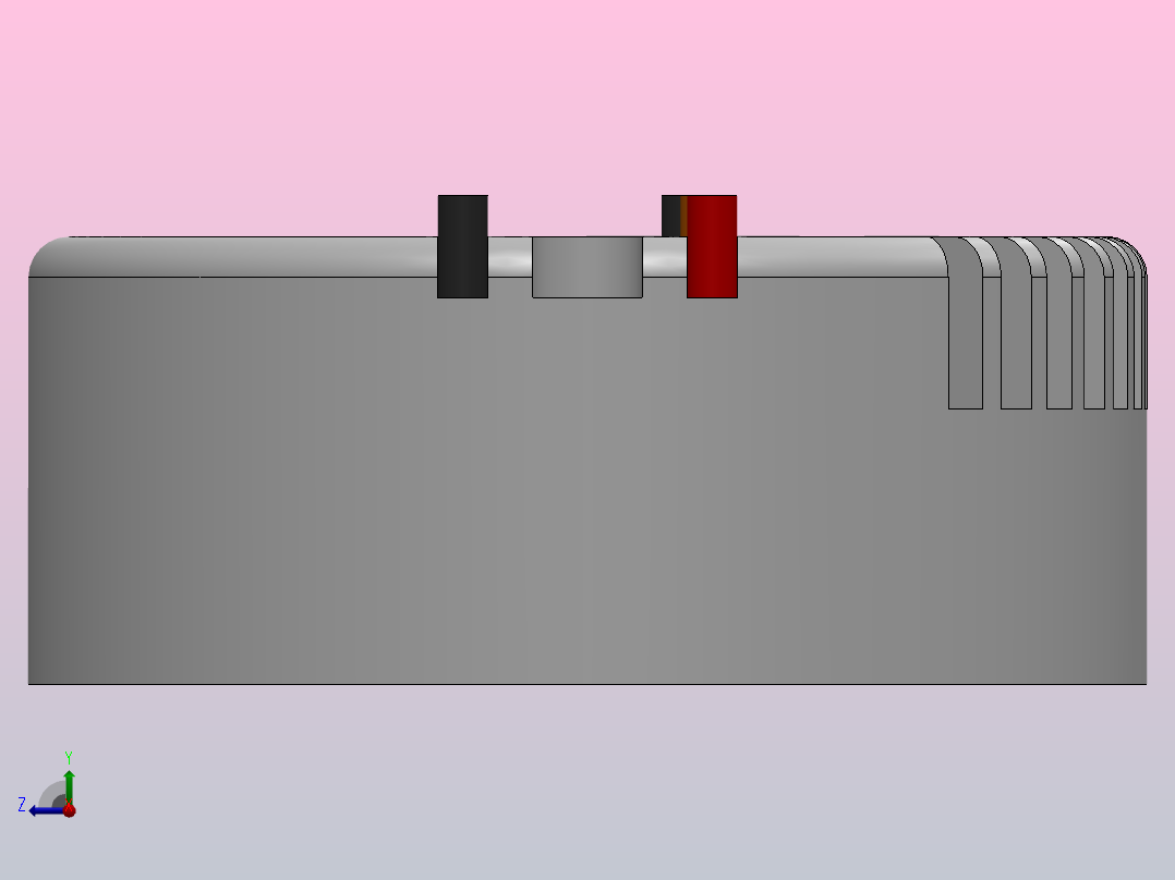 LED变压器变压器右视图