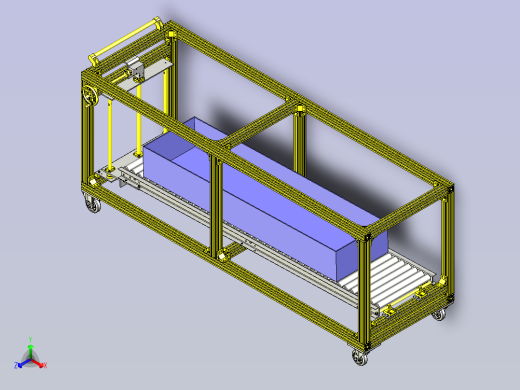 一款工件台提升机构3D模型