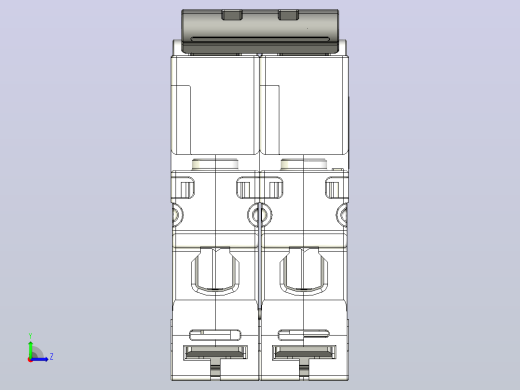 NXB-63 1P&amp;N小型断路器三维模型202307左视缩略图